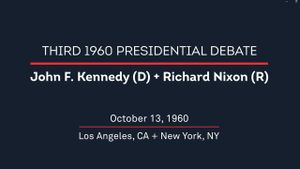 1960 Third Presidential Debate's poster