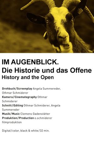 Im Augenblick. Die Historie und das Offene's poster