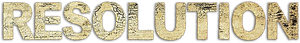Resolution's poster