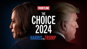 The Choice 2024: Harris vs. Trump's poster