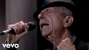 Leonard Cohen's Hallelujah's poster