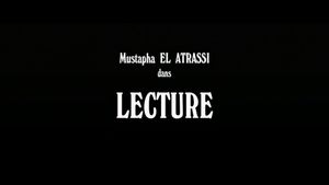 Mustapha El Atrassi - Lecture's poster