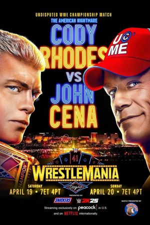 WWE WrestleMania 41: Sunday's poster