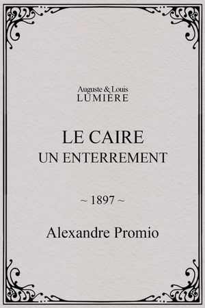 Le Caire, un enterrement's poster