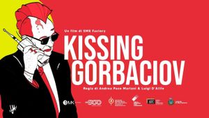 Kissing Gorbaciov's poster