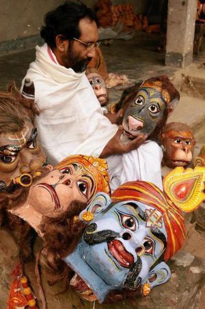 Mask Art of Majuli's poster