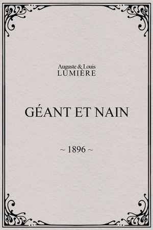 Géant et nain's poster
