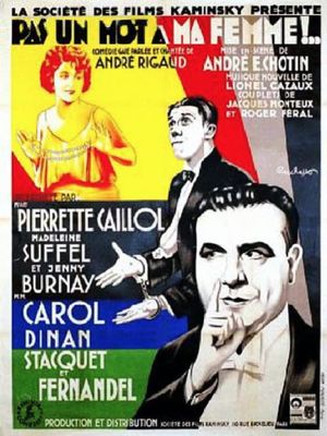 Pas un mot à ma femme's poster