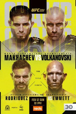 UFC 284: Makhachev vs. Volkanovski's poster