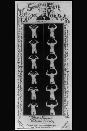 Souvenir Strip of the Edison Kinetoscope's poster