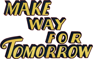 Make Way for Tomorrow's poster