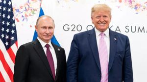 Frenemies: Putin and Trump's poster