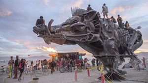 The Burning Man Festival's poster