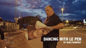 Dancing with Le Pen's poster