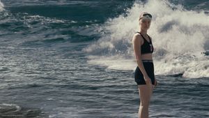 Young Woman and the Sea's poster