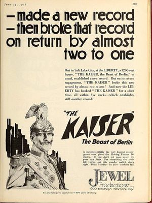 The Kaiser, the Beast of Berlin's poster