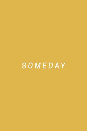 Someday's poster