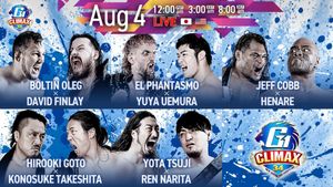NJPW G1 Climax 34: Day 10's poster