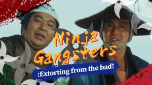 Ninja Gangsters: Extorting from the Bad!'s poster