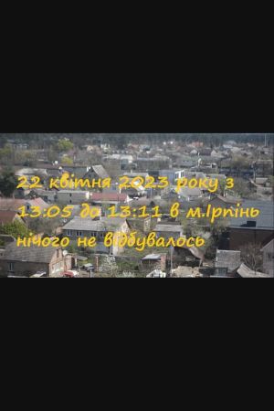 On April 22, 2023, from 13:05 to 13:11, Nothing Happened in Irpin's poster