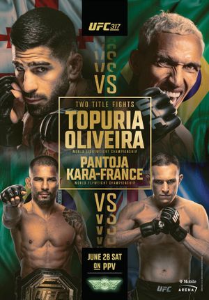 UFC 317: Topuria vs. Oliveira's poster