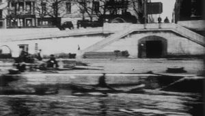 Panorama des quais de la Saône à Lyon pris d'un bateau's poster