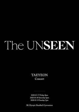 Taeyeon Concert - The UNSEEN's poster