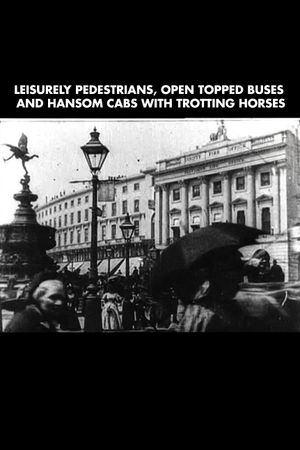 Leisurely Pedestrians, Open Topped Buses and Hansom Cabs with Trotting Horses's poster