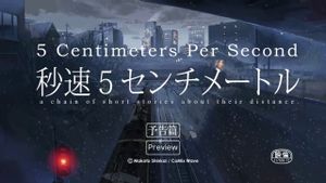 5 Centimeters per Second's poster