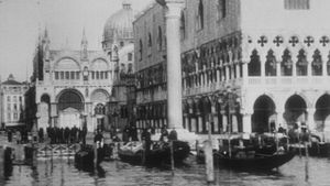 Panorama of St. Mark's Square Taken From a Boat's poster