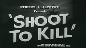 Shoot to Kill's poster