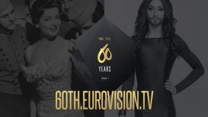 Eurovision at 60's poster