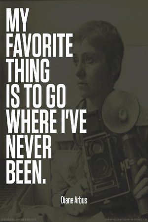 Going Where I've Never Been: The Photography of Diane Arbus's poster