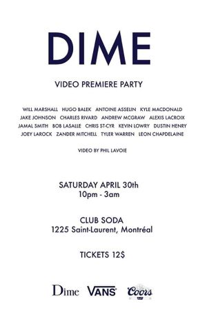 The Dime Video's poster