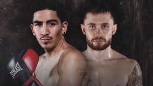 Leo Santa Cruz vs. Carl Frampton's poster