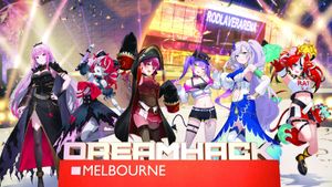 hololive production x DreamHack Melbourne 2024: Down Under's poster