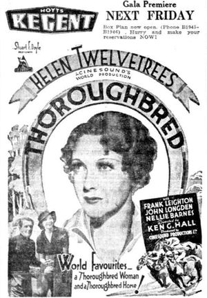 Thoroughbred's poster