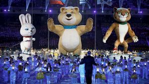 Sochi 2014: Olympic Closing Ceremony: Reflections of Russia's poster