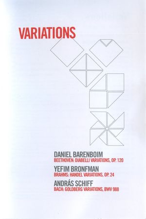 Variations - Daniel Barenboim/Yefim Bronfman/Andras Schiff's poster