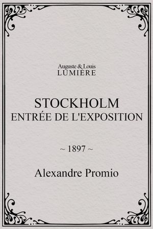 Stockholm, entrée de l'exposition's poster
