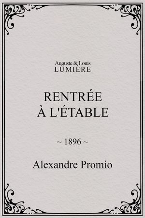 Rentrée à l'étable's poster