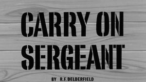 Carry on Sergeant's poster