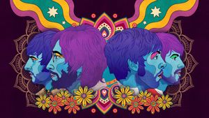 The Beatles and India's poster