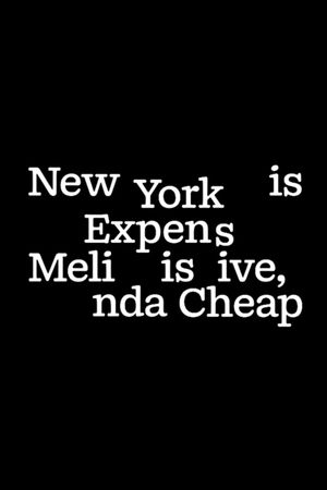 New York is Expensive, Melinda is Cheap's poster