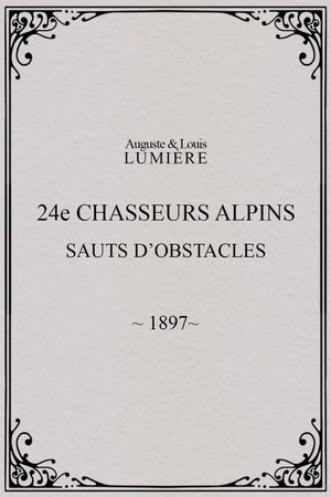 24ème chasseurs alpins : sauts d’obstacles's poster