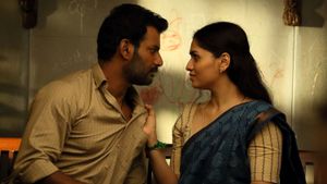 Laththi's poster