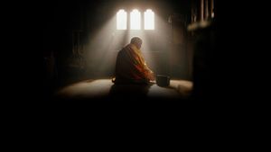 The Monk and the Gun's poster