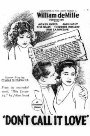 Don't Call It Love's poster