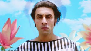 Sanju's poster