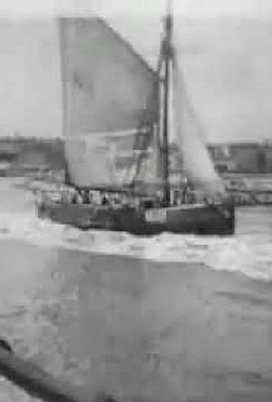 Yarmouth Fishing Boats Leaving Harbour's poster